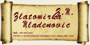 Zlatomirka Mladenović vizit kartica